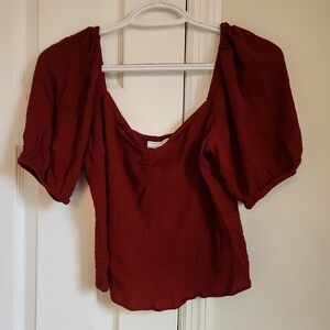 Abercrombie & Fitch Deep Red Blouse